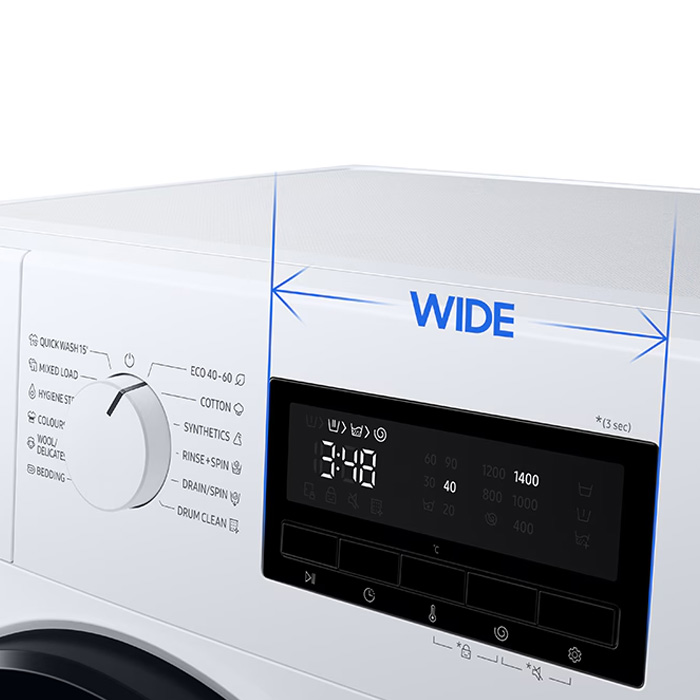 Samsung Mesin Cuci Front Loading Hygiene Steam 8 Kg - WW80FG3M05AWSE | WW80 FG3M05 AWSE
